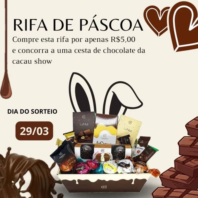 Imagem da campanha RIFA DE PÁSCOA