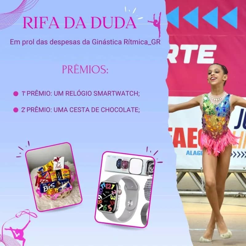 Imagem da campanha 1 prêmio: um relógio smartwatch 2 prêmio: uma cesta de chocolate