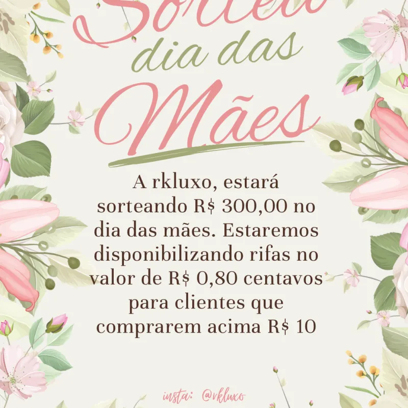 Imagem da campanha Dia das mães