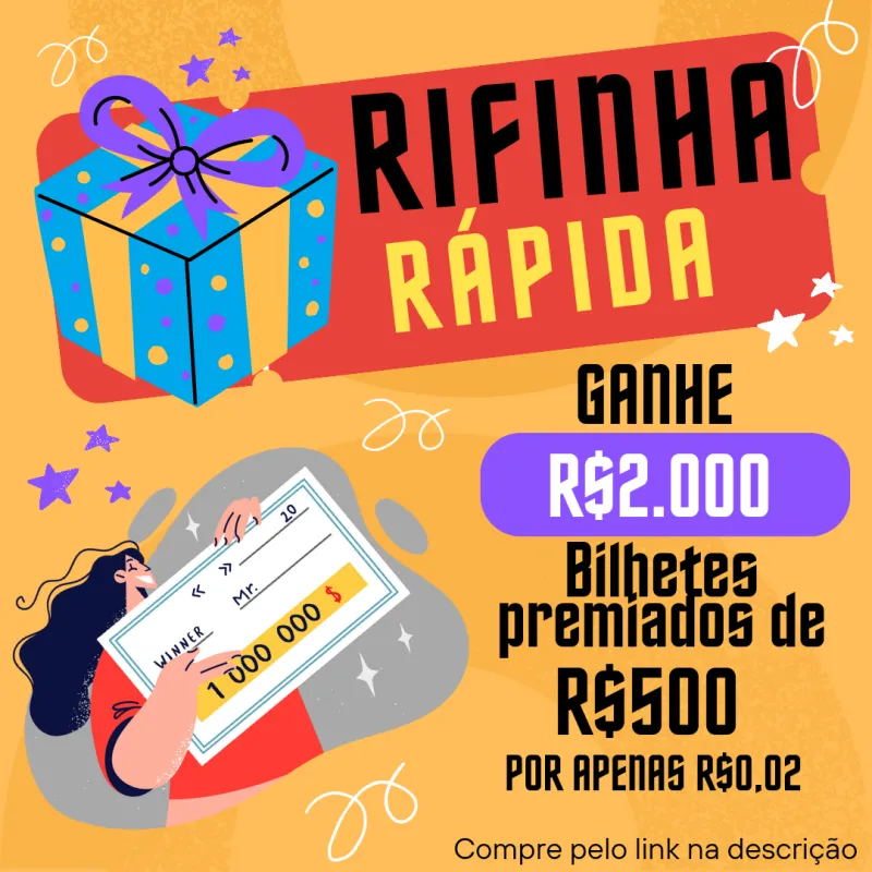 Imagem da campanha Rifinha rápida de R$2.000