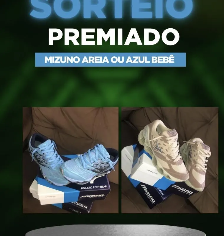 Imagem da campanha Rifa dos (mizuno):Areia x azul bebê