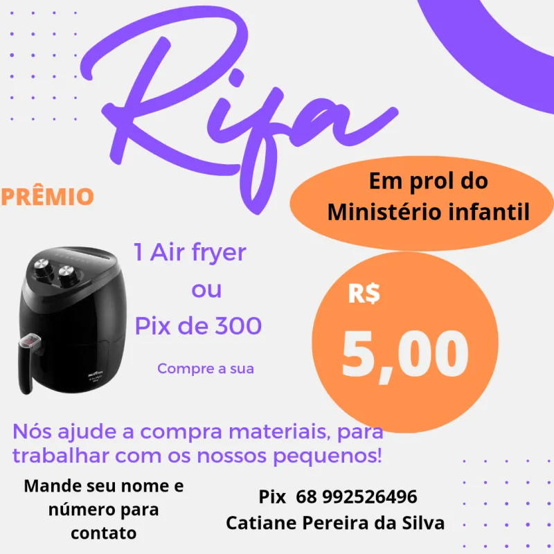 Imagem da campanha Em prol do ministério infantil