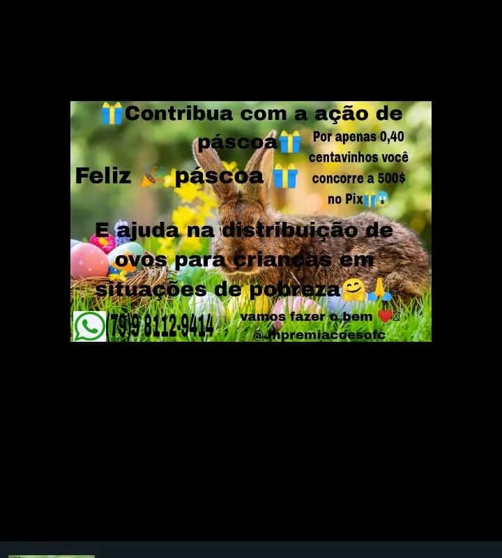 Imagem da campanha 🎁Sorteio de 500$ no pix🎁