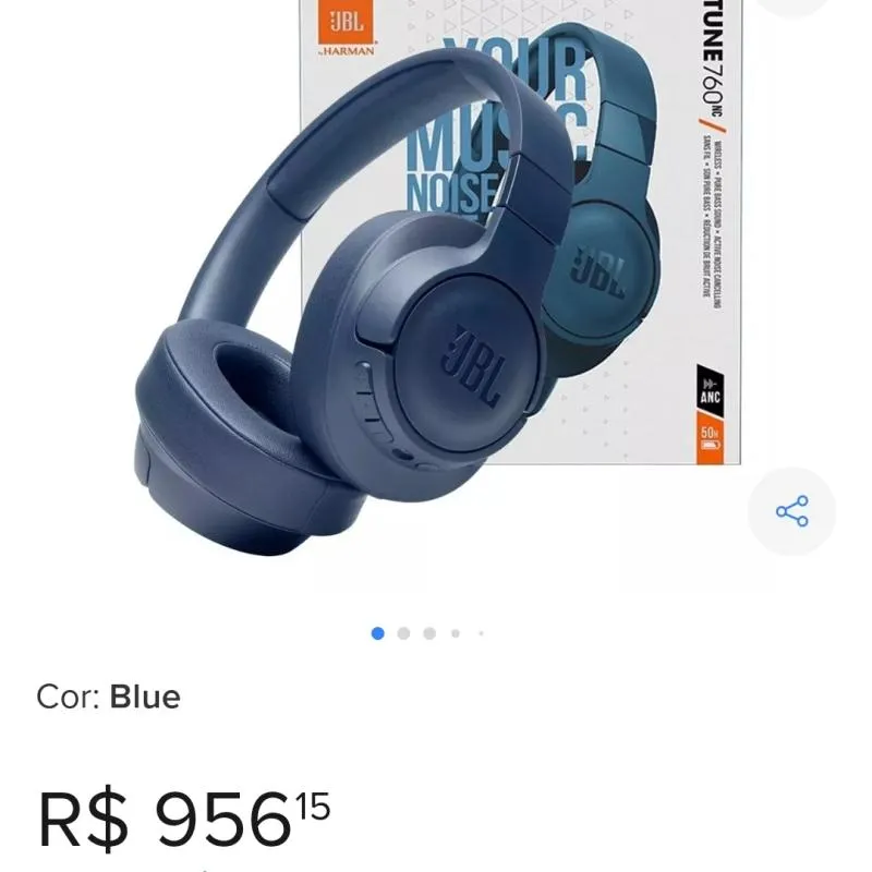 Imagem da campanha Fone JBL TUNE760nc