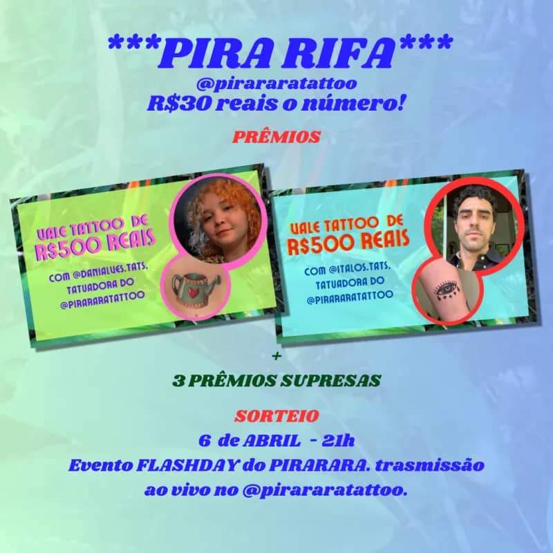 Imagem da campanha PIRA RIFA