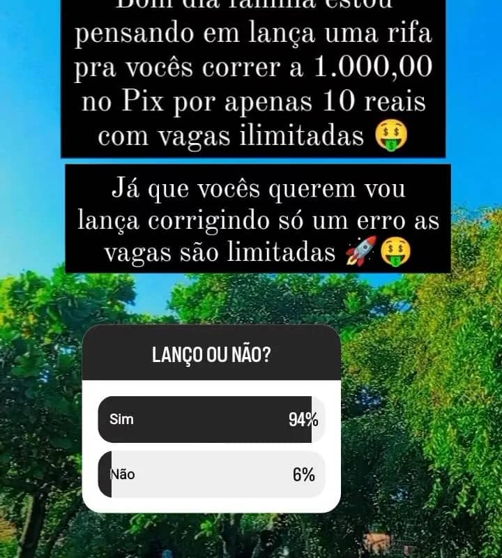 Imagem da campanha Prêmio de 1.000 no pix