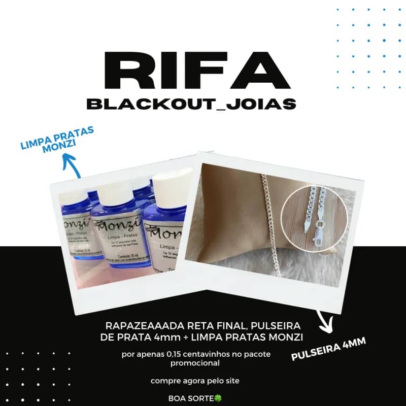 Imagem da campanha PULSEIRA DE PRATA925 + LIMPA PRATAS