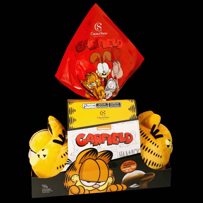 Imagem da campanha Ovo de páscoa pantufa garfield gg 160g