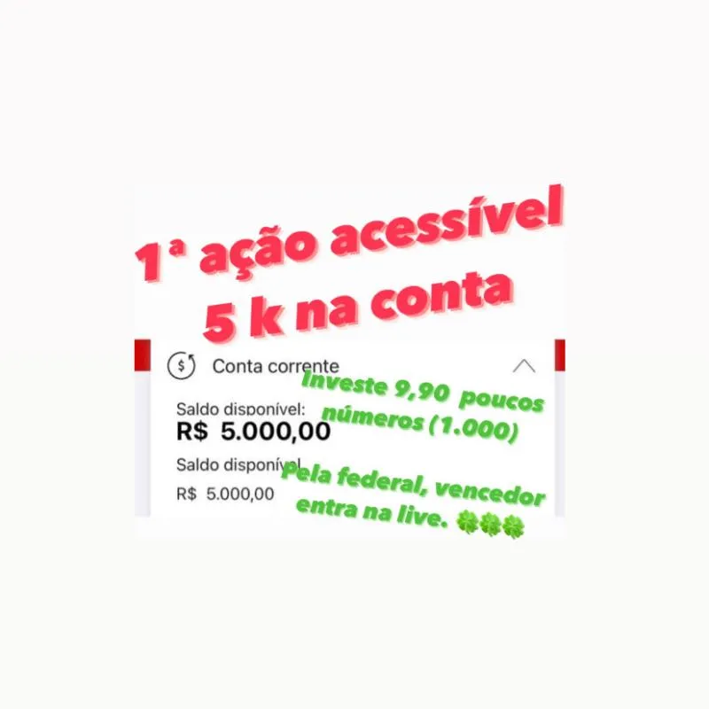 Imagem da campanha 5 K NO BOLSO