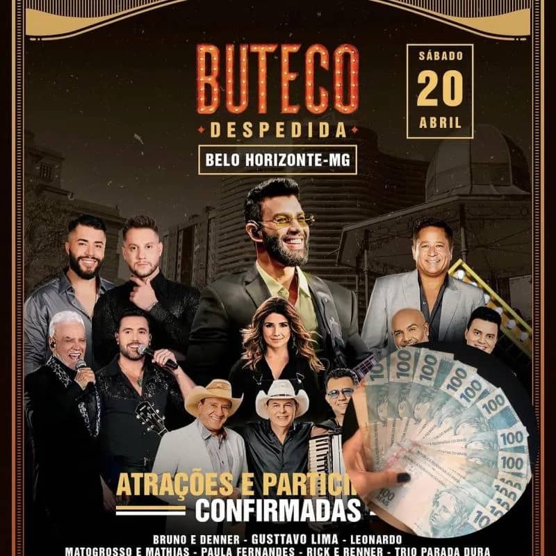 Imagem da campanha 1 ingresso para o show do Gusttavo lima ou 500 reais no pix