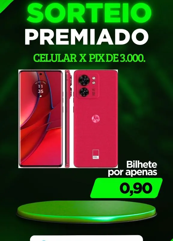 Imagem da campanha Celular Motorola edge40 X PIX 3 MIL
