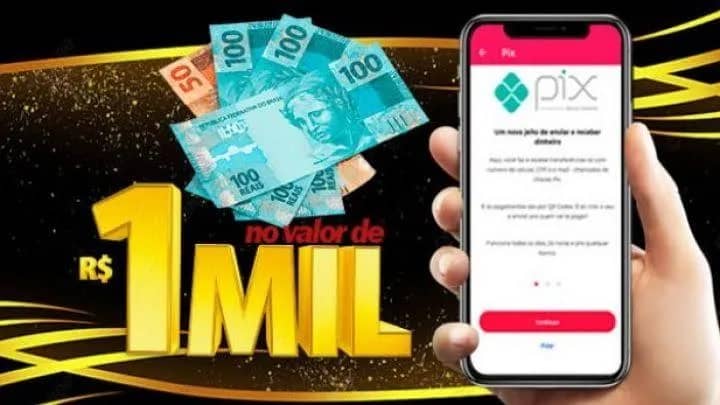 Imagem da campanha MIL REAIS NO SEU PIX!