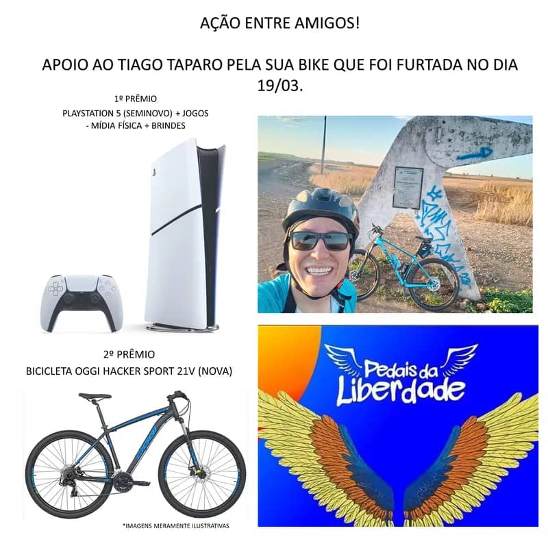 Imagem da campanha AÇÃO ENTRE AMIGOS - TIAGO TAPARO