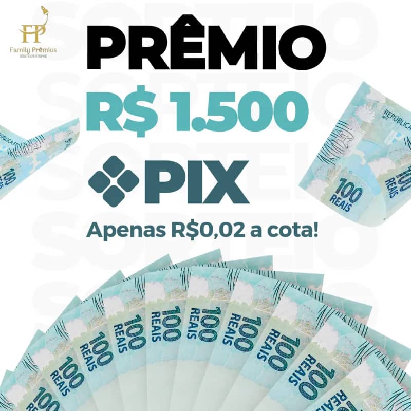 Imagem da campanha 1.500 no Pix