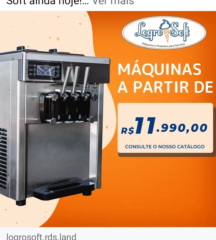 Imagem da campanha Máquina de sorvete americano com 3 bicos