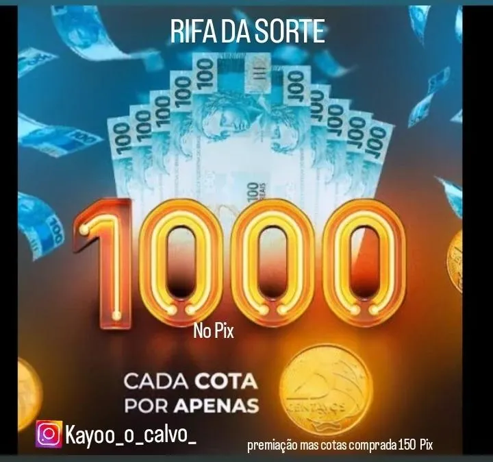 Imagem da campanha RIFA DA SORTE