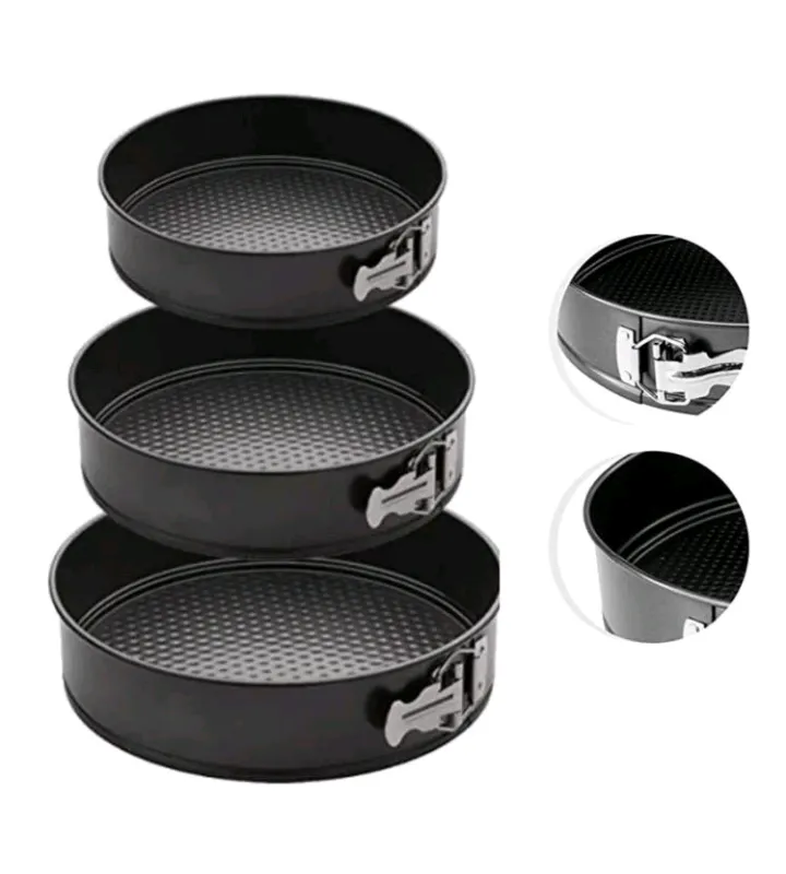 Imagem da campanha 1° prêmio 🏆 300 reais no pix .2° prêmio 🏆 Kit 3 Formas de Bolo Fundo Removível Torta Assadeira Antiaderente Teflon .