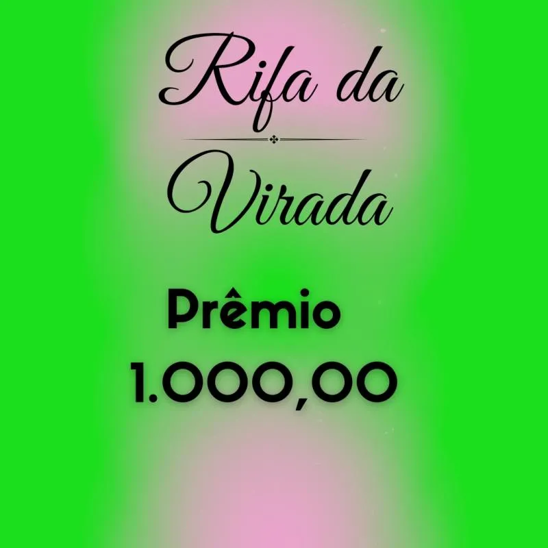 Imagem da campanha Rifa da Virada