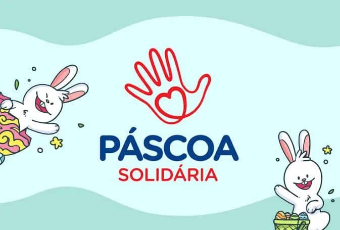 Imagem da campanha Páscoa Solidária