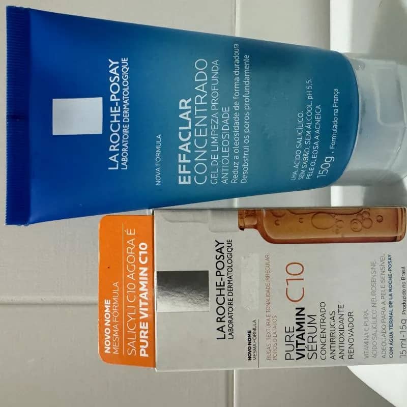 Imagem da campanha La roche pure vitamin C serum 15ml. + Effaclar concentrado 150ml