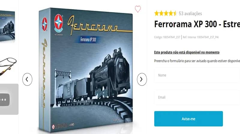 Imagem da campanha Brinquedo FERRORAMA