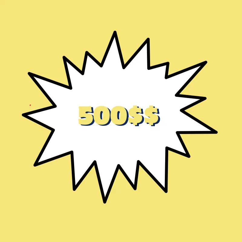 Imagem da campanha 500 reais!!!