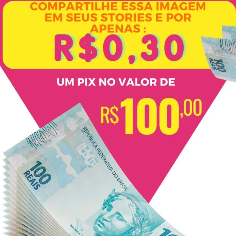 Imagem da campanha Pix 100