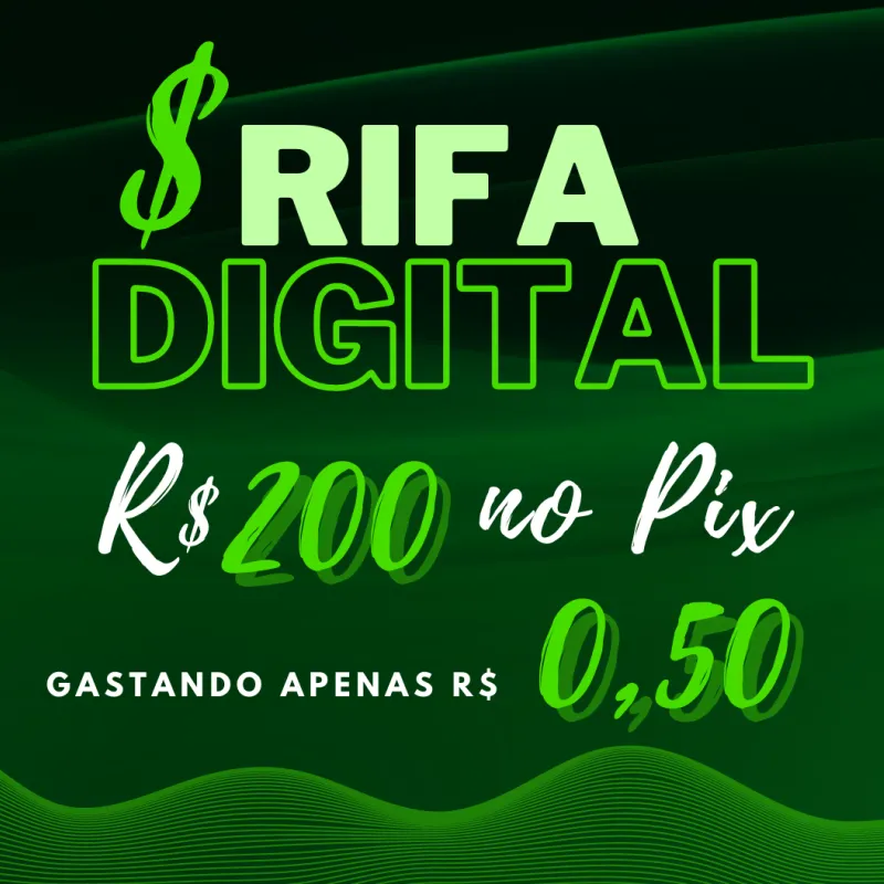 Imagem da campanha Rifa você pode concorrer a $200 no Pix!