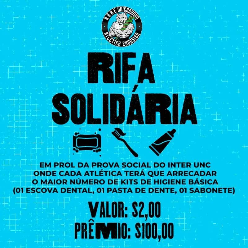 Imagem da campanha Rifa solidária