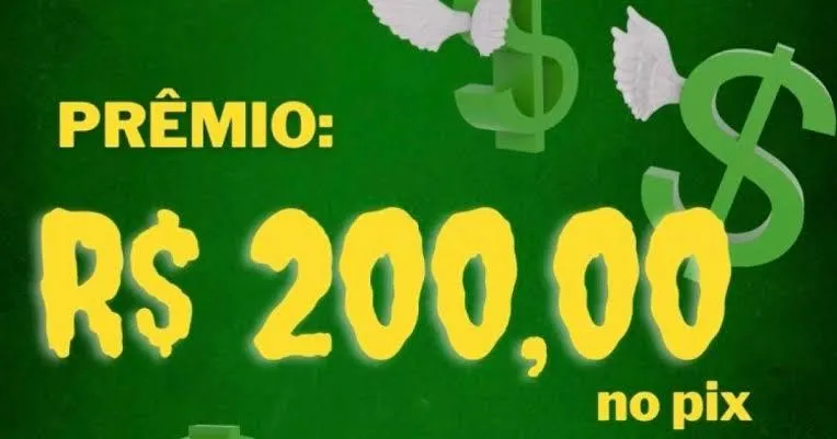 Imagem da campanha Pix do final de semana no valor de 200,00