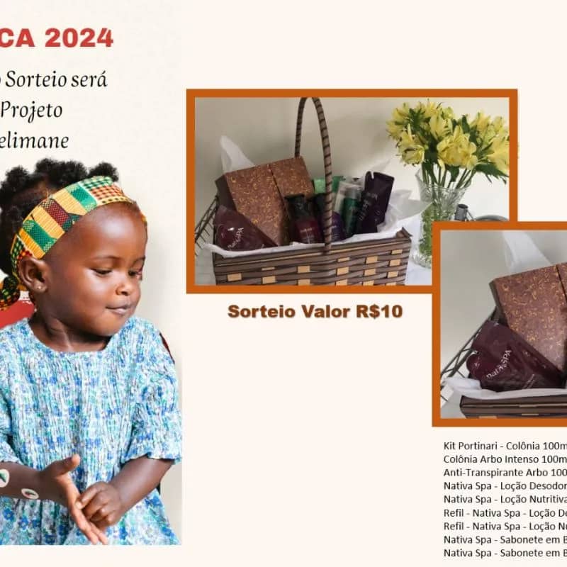 Imagem da campanha MISSÃO ÁFRICA 2024