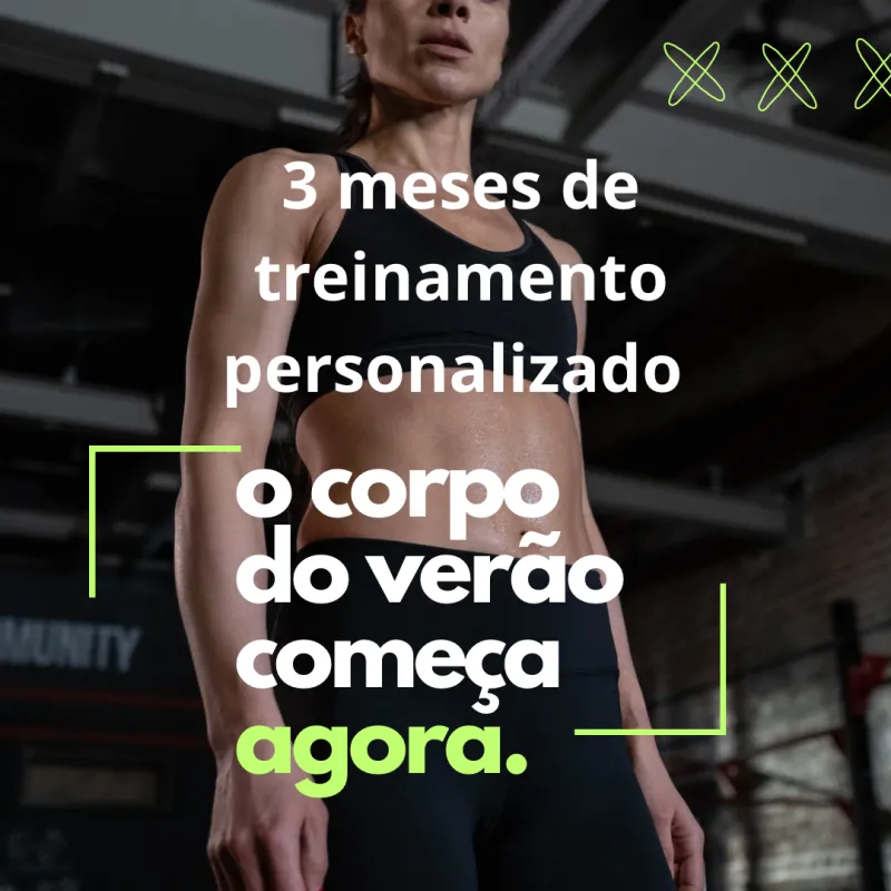 Imagem da campanha Ação 3 meses de treinamento personalizado