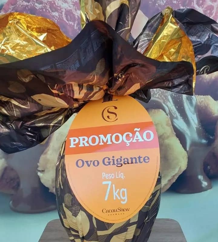 Imagem da campanha Ovo da Páscoa 7Kg da Cacau Show