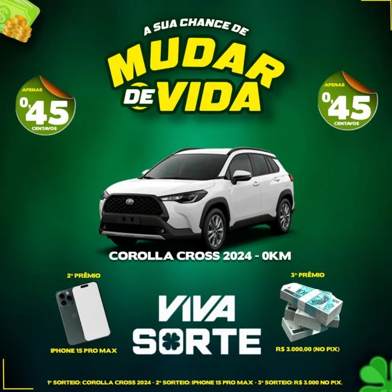 Imagem da campanha Rifa Mudança de Vida