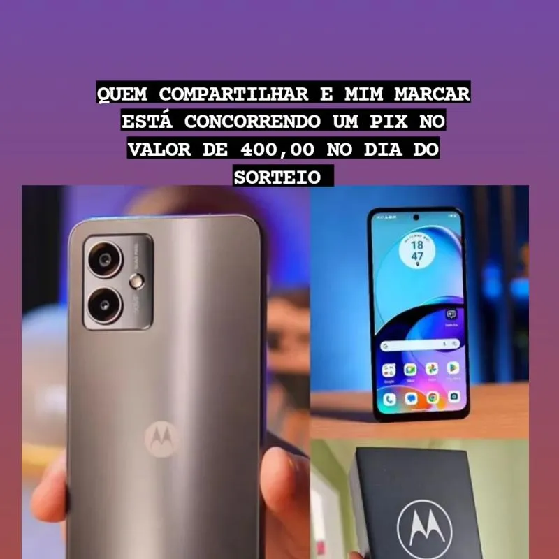 Imagem da campanha MOTO G14 NOVO
