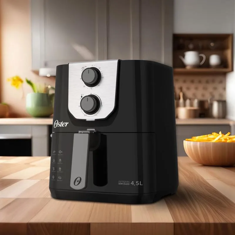 Imagem da campanha Fritadeira Black Perform 4,5L Oster ou 2 Mensalidade curso.