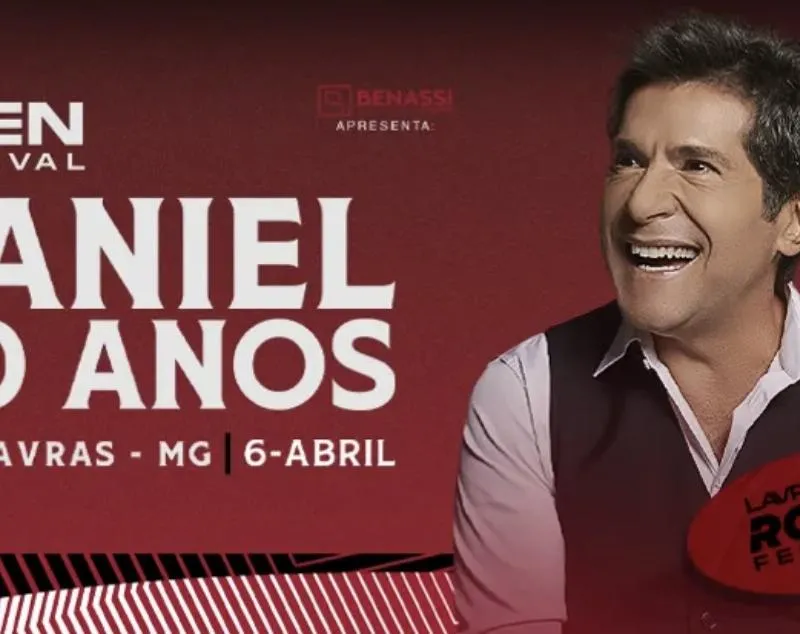 Imagem da campanha Show do Daniel em Lavras