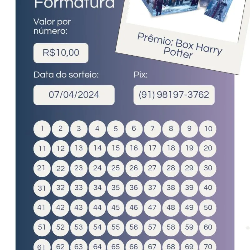 Imagem da campanha Rifa de Formatura