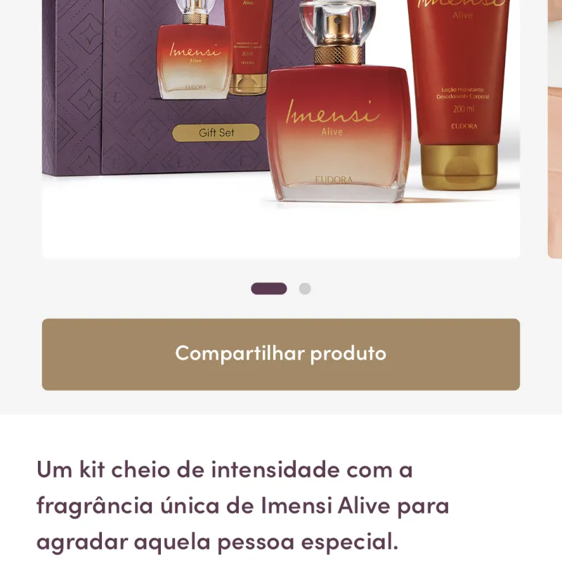 Imagem da campanha Kit Eudora ou 150$ no pix