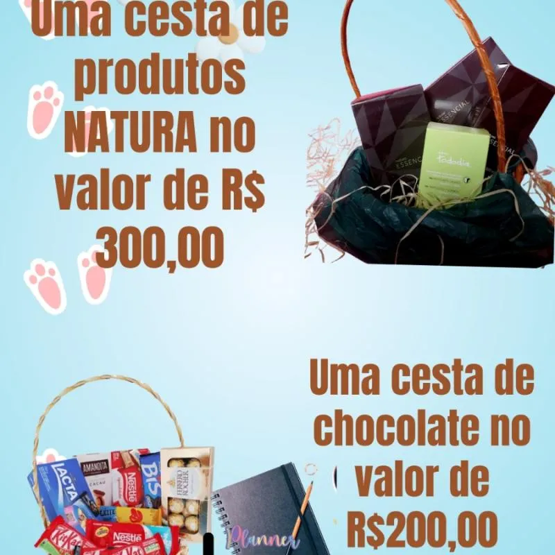 Imagem da campanha Sorteio de Páscoa Íris Donum