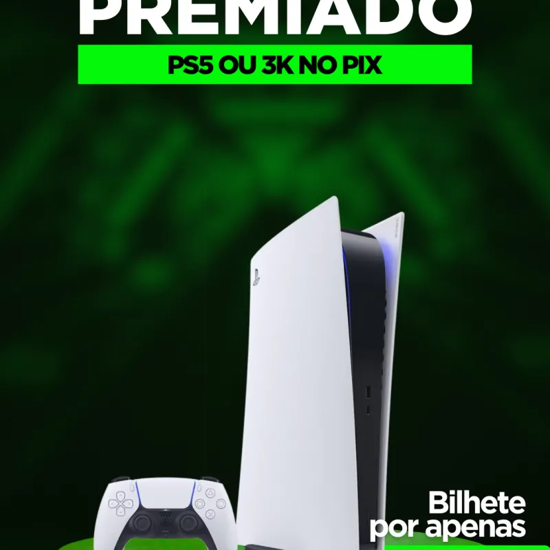 Imagem da campanha PS5 ou 3k no Pix