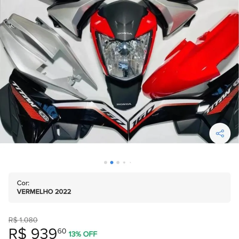 Imagem da campanha AJUDA CARENAGEM DA MINHA MOTO