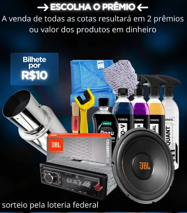 Imagem da campanha Rifa solidária do coupe