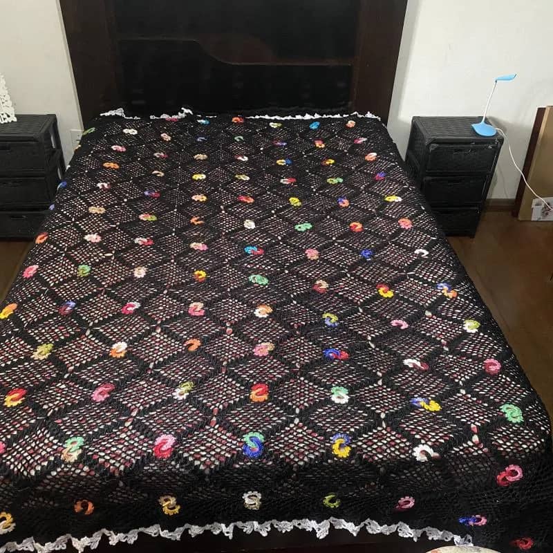Imagem da campanha Rifa colcha de crochê cama de casal