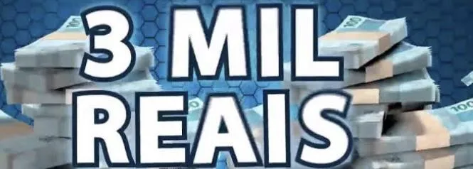 Imagem da campanha TRÊS MIL REAIS NO PIX