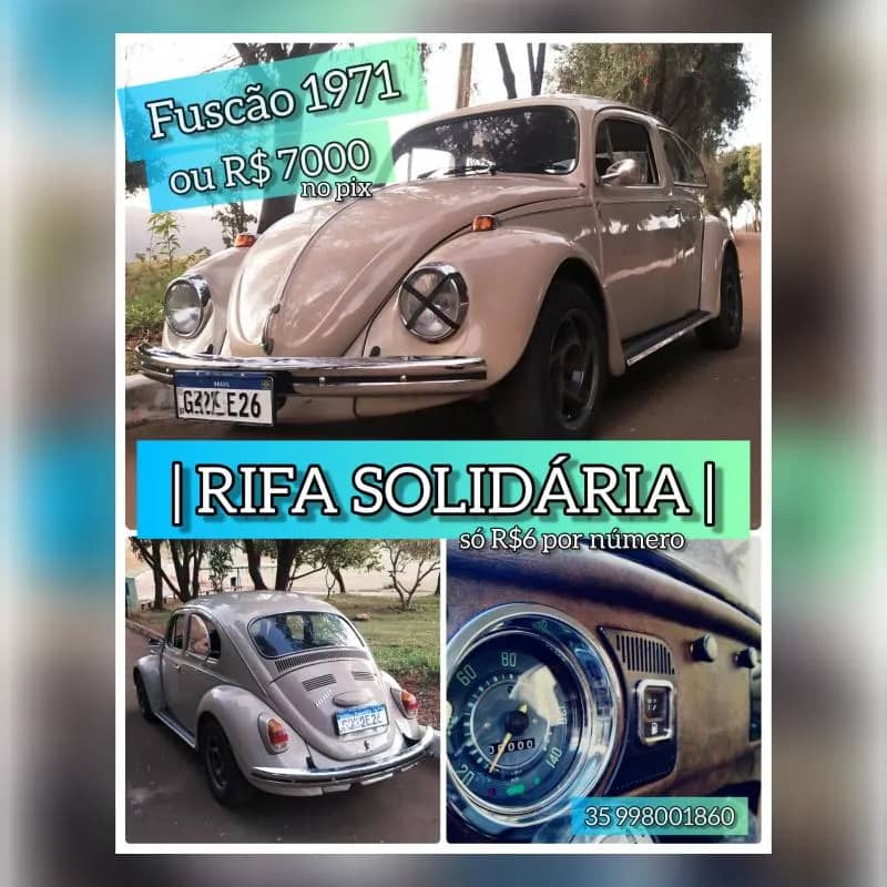 Imagem da campanha Fuscão 1971