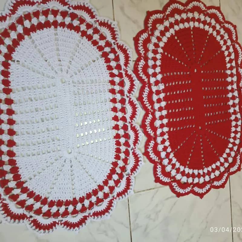 Imagem da campanha Rifa Jogo de tapete vermelho e Branco