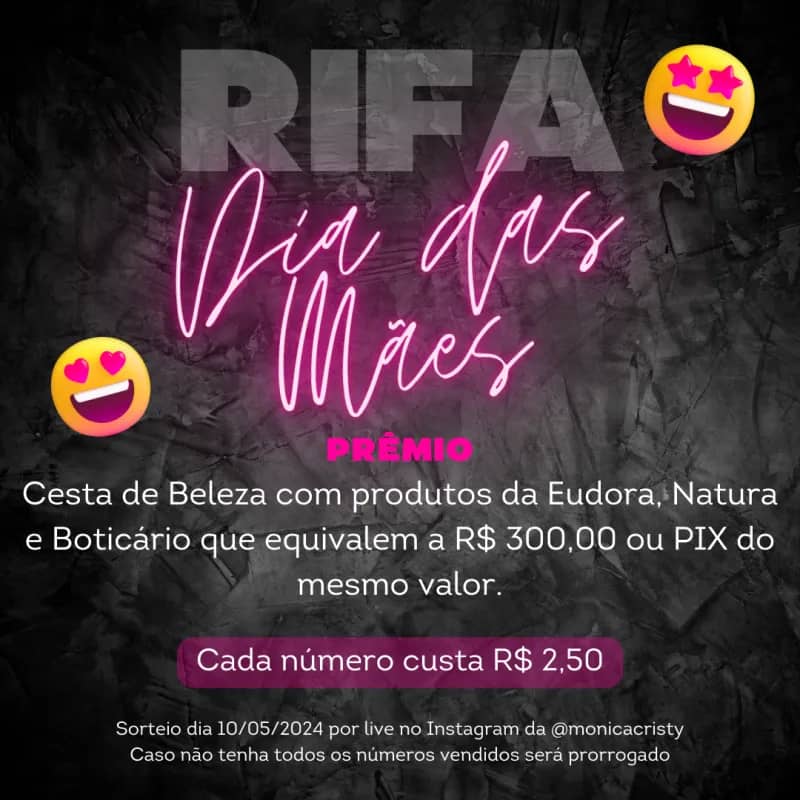 Imagem da campanha Rifa Dia Das Mães