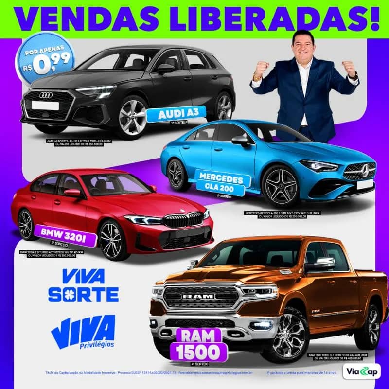 Imagem da campanha VIVA SORTE