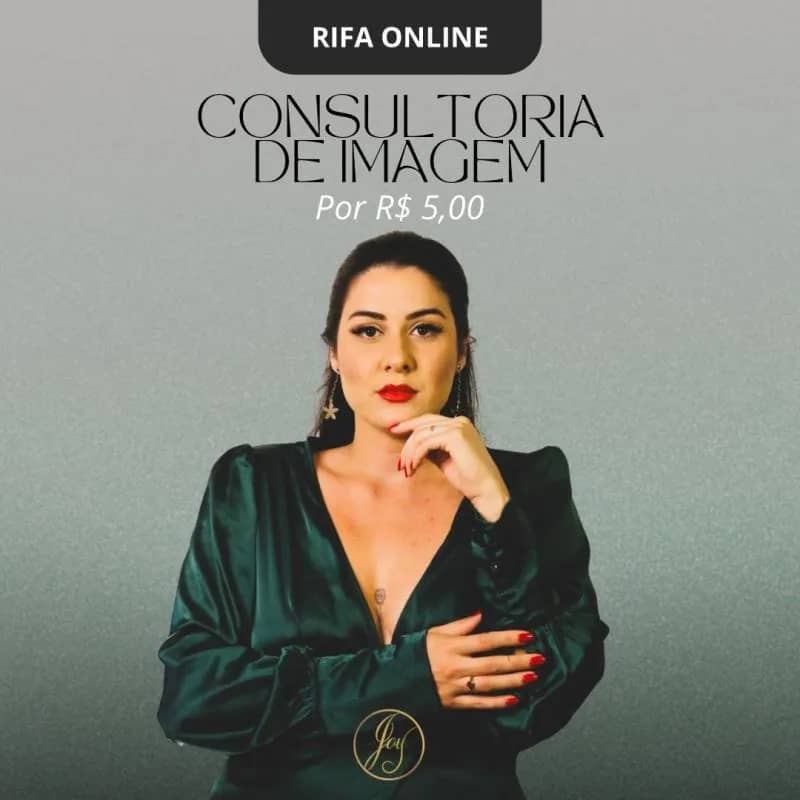 Imagem da campanha RIFA: CONSULTORIA DE IMAGEM + R$100 no Pix